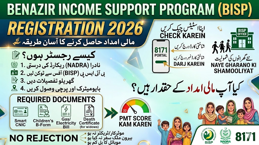 Benazir Income Support Program Registration 2026