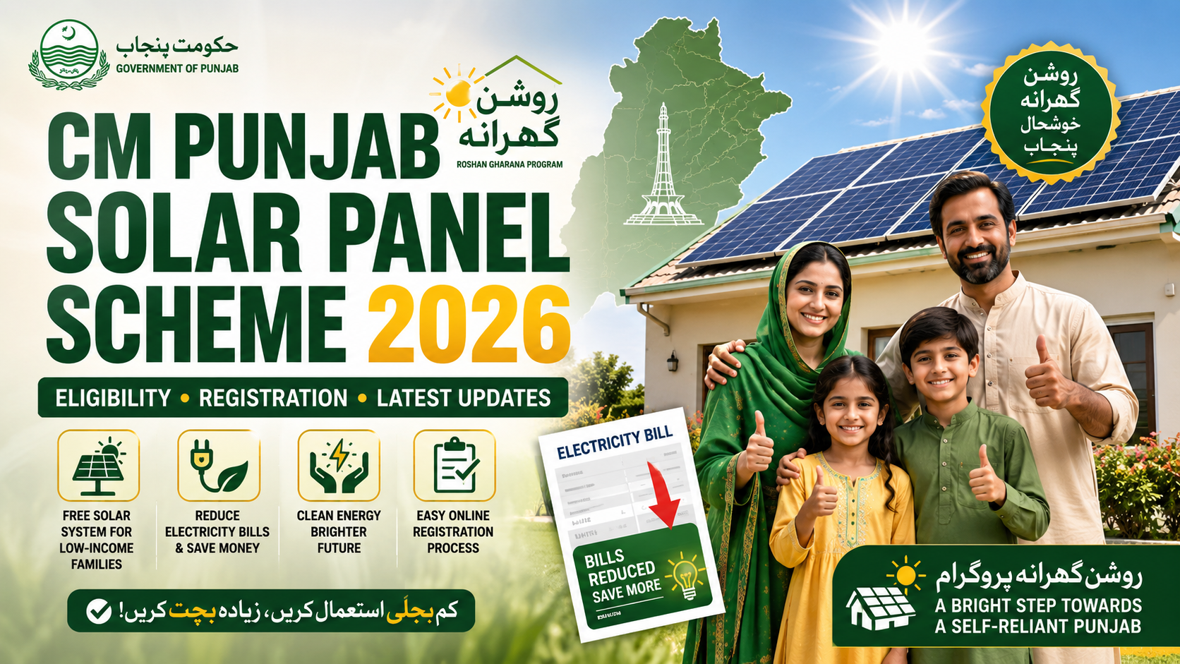 CM Punjab Solar Panel Scheme