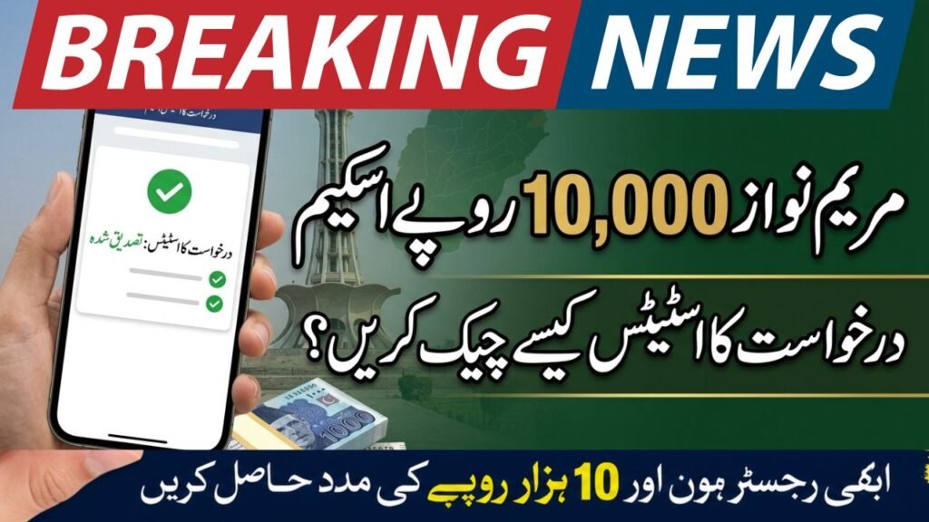 Maryam Nawaz 10000 scheme application