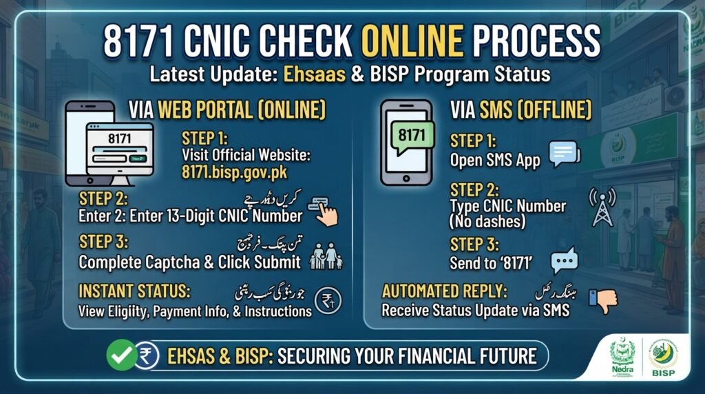 8171 CNIC Check Online Process