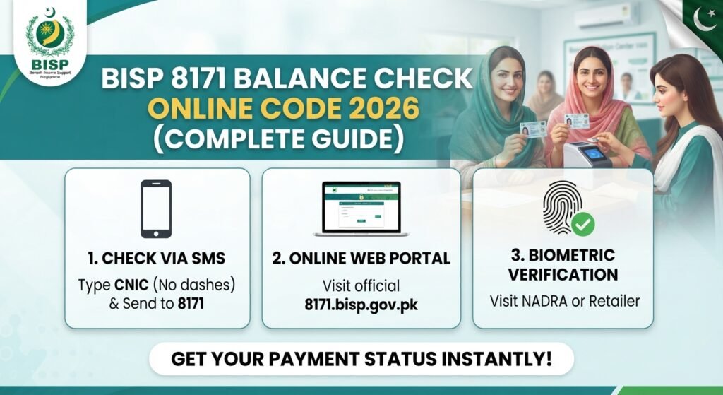 BISP 8171 Balance Check Online Code 2026