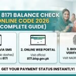 BISP 8171 Balance Check Online Code 2026