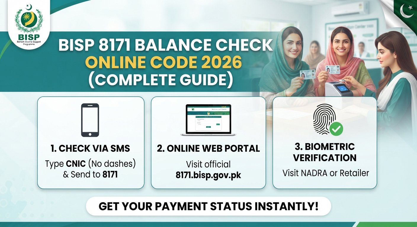 BISP 8171 Balance Check Online Code 2026