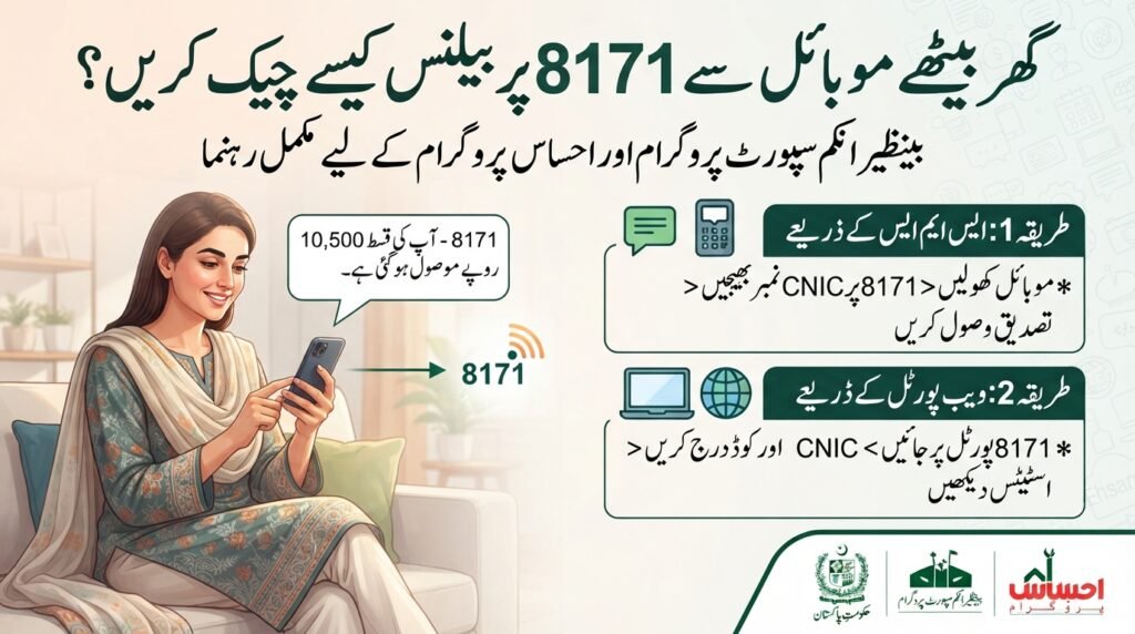 گھر بیٹھے موبائل سے 8171 پر بیلنس کیسے چیک کریں؟